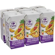 Carrefour extra pur jus multifruits 6x20cl