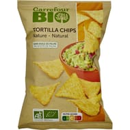 Carrefour bio chips tortilla classic bio 125g
