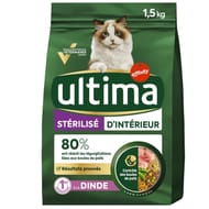 Ultima chat sterilises d'interieur 1.5kg