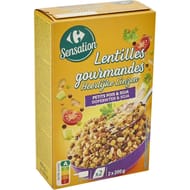 Carrefour sensation lentilles petits pois et soja 400g