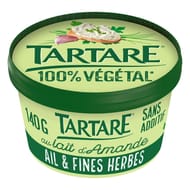 Tartare végétal ail et fines herbes pot 140g