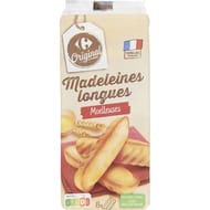 Carrefour original madeleines longues moelleuses 220g