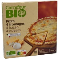 Carrefour bio pizza 4 fromages 350g