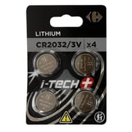 Carrefour 4 piles lithium CR2032 i-tech+
