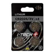 Carrefour 4 piles lithium CR2025 i-tech+
