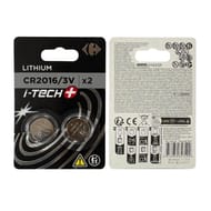Carrefour 2 piles lithium CR2016 i-tech+