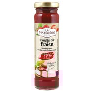 La patelière coulis de fraise 70% de fruits 165g