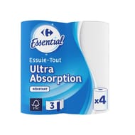 Carrefour Essential essuie-tout ultra absorption x4