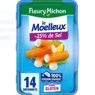 Fleury Michon 14 bâtonnets surimi -25% sel 230g