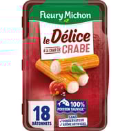 Fleury Michon 18 délices de surimi à la chair de crabe 300g