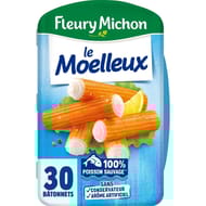 Fleury michon 30 bâtonnets surimi moelleux 450g