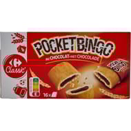Carrefour classic' biscuits pocket fourrés chocolat - 300g