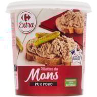 Carrefour Extra rillettes du Mans pur porc 400g