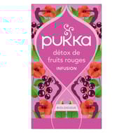 Pukka infusion bio détox de fruits rouges x20s - 34g