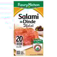 Fleury michon salami de dinde halal 100g
