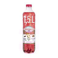 Cristaline eau de source au jus de fruits pomme cassis framboise 1.5 litres