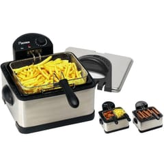 Bestron maxi friteuse 4.5 L inox 1.5 kg ou 2x750 g - DF402B