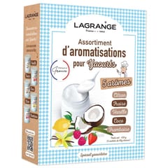 Lagrange assortiment de 5 aromatisations yaourts 380500