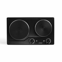 Livoo Plaque de cuisson électrique noire double DOC168N