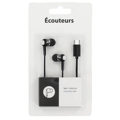Ecouteurs intra auriculaires filaire type c