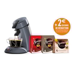 Philips bundle Senseo ll Mystic Blue + 88 dosettes + bond de réductions HD7806/58