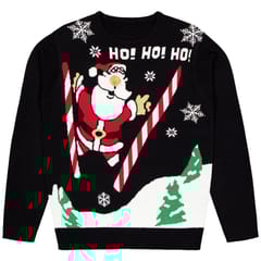 Pull jacquard noel homme NOIR XXL