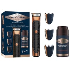 Gillette tondeuse 3 en 1 king  styler + soint hydratant visage et barbes