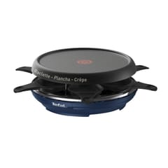 Tefal raclette plancha crêpe 6 coupelles Colormania bleu RE12A412
