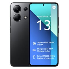 Xiaomi smartphone écran 6.67" REDMI NOTE 13 256GO 4G MIDNIGHT BLACK