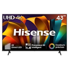 Hisense téléviseur smart tv 4k uhd led 108cm 43'' 43A6N