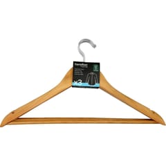 Carrefour home lot de 3 cintres en bois