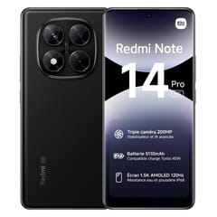 Xiaomi smartphone écran 6.67 REDMI NOTE 14 PRO 5G 256GO MIDNIGHT BLACK