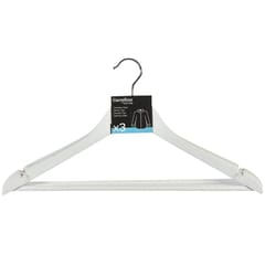 Carrefour home lot de 3 cintres bois blanc
