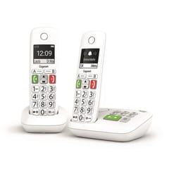 Gigaset téléphone sans fil E290A DUO Blanc avec répondeur