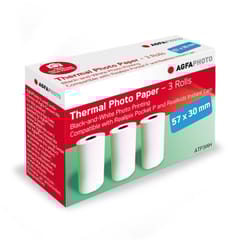 Agfa Photo ATP3W Papier Thermique - 3 Rouleaux de 57 x 30 mm