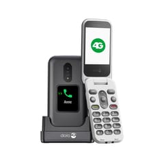 Doro téléphone portable clapet écran 2.8" 2880 LS NOIR ET BLANC 4G