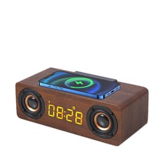Apm enceinte sans fil finition bois avec fonctions radio reveil et charge 425024