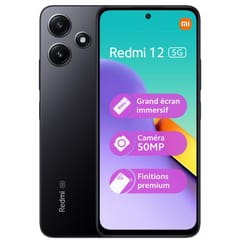 Xiaomi smartphone écran 6.79" REDMI 12 5G 128 GO NOIR