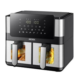 Medek airfryer double pot inox MD905A-SW