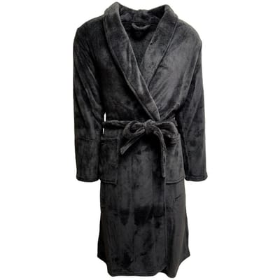 Peignoir coral fleece noir homme NOIR M
