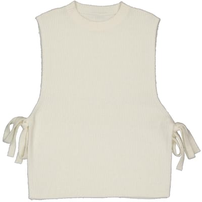 Pull sans manches femme ECRU T50\52