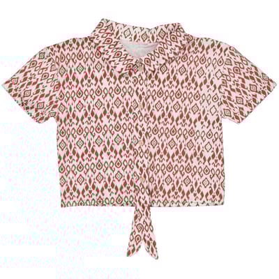 Chemise manches courtes nouée TERRE 14 ANS