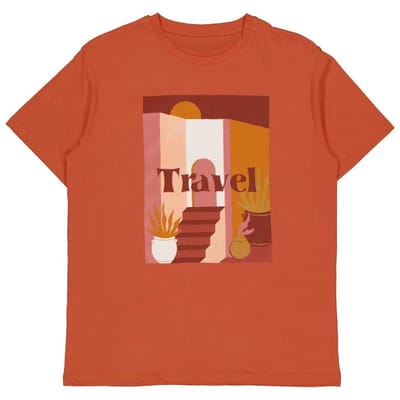 Tee-shirt manches courtes print homme CUIVRE XXL