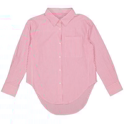 Chemise manches longues femme WHITE/ROSE POP STRIPES T52