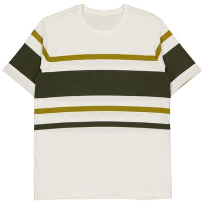 Tee-shirt manches courtes rayé homme KAKI M