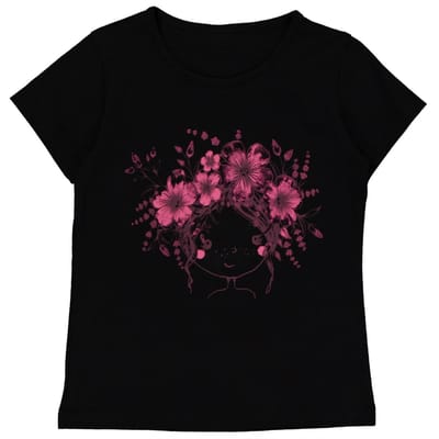 Tee-shirt fille BLACK 6 ANS