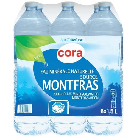 Cora eau minérale naturelle montfras 6 x 1,5l
