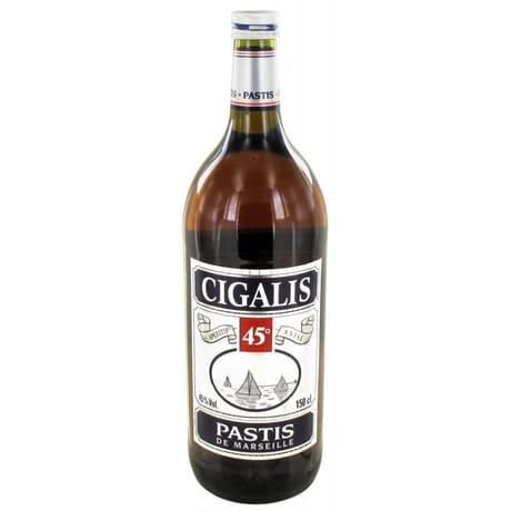 Cigalis pastis 1.5l 45%vol