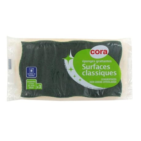 Cora éponges grattantes surfaces classiques x3