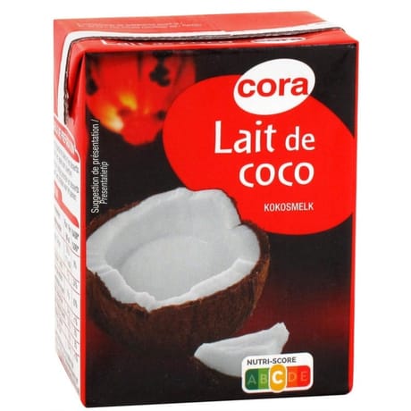 Cora lait de coco briquette 200ml